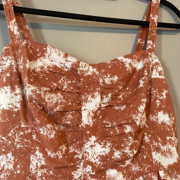 Vintage IXIA Cotton Sundress L Abstract Print sexy summer boho. - Picture 3 of 4